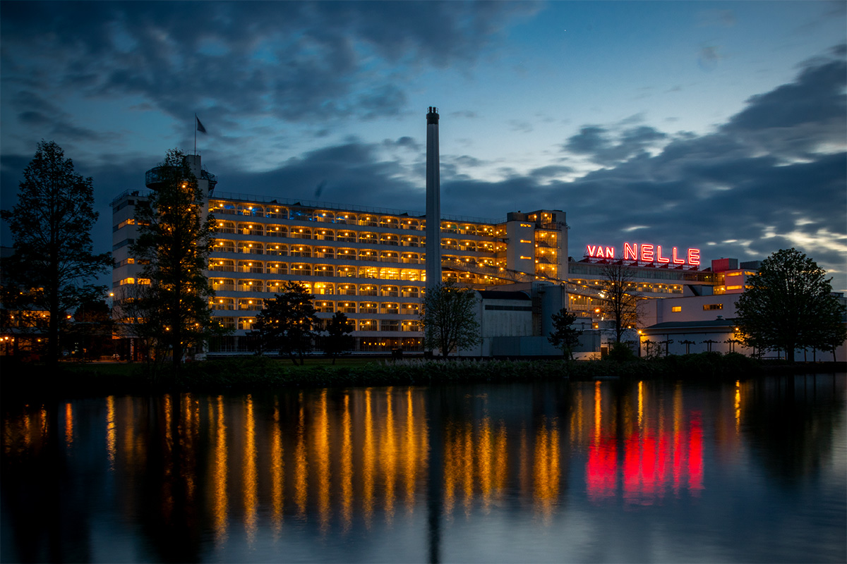 Van Nelle avondbeeld Fotografie Rotterdam